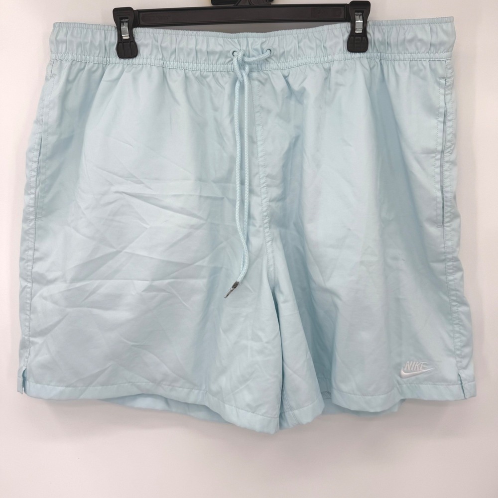 Nike Swim Shorts Men XL Light Blue FN3307-474 Mesh Lined Trunk Pockets